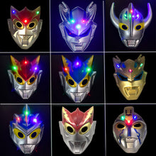 Load image into Gallery viewer, Kids Halloween Ultraman Tiga Cero Orb Taro Ginga Cosplay Glowing Mask Child Boys Christmas Birthday Party Dress Up Superheroes Mask
