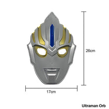 Load image into Gallery viewer, Kids Halloween Ultraman Tiga Cero Orb Taro Ginga Cosplay Glowing Mask Child Boys Christmas Birthday Party Dress Up Superheroes Mask
