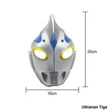 Load image into Gallery viewer, Kids Halloween Ultraman Tiga Cero Orb Taro Ginga Cosplay Glowing Mask Child Boys Christmas Birthday Party Dress Up Superheroes Mask
