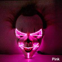 Load image into Gallery viewer, LED Halloween Glowing Mask Led Mask Party Masque Masquerade Masks Neon Maske Light Glow In The Dark Horror Props Party Costume
