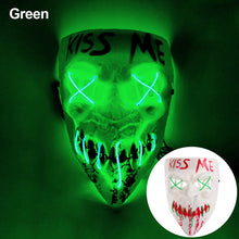Load image into Gallery viewer, LED Halloween Glowing Mask Led Mask Party Masque Masquerade Masks Neon Maske Light Glow In The Dark Horror Props Party Costume
