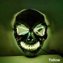 Load image into Gallery viewer, LED Halloween Glowing Mask Led Mask Party Masque Masquerade Masks Neon Maske Light Glow In The Dark Horror Props Party Costume
