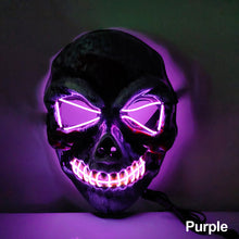 Load image into Gallery viewer, LED Halloween Glowing Mask Led Mask Party Masque Masquerade Masks Neon Maske Light Glow In The Dark Horror Props Party Costume
