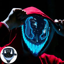 Load image into Gallery viewer, LED Halloween Glowing Mask Led Mask Party Masque Masquerade Masks Neon Maske Light Glow In The Dark Horror Props Party Costume
