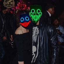 Load image into Gallery viewer, LED Halloween Glowing Mask Led Mask Party Masque Masquerade Masks Neon Maske Light Glow In The Dark Horror Props Party Costume
