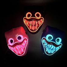Load image into Gallery viewer, LED Halloween Glowing Mask Led Mask Party Masque Masquerade Masks Neon Maske Light Glow In The Dark Horror Props Party Costume
