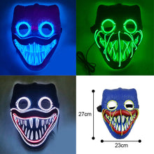 Load image into Gallery viewer, LED Halloween Glowing Mask Led Mask Party Masque Masquerade Masks Neon Maske Light Glow In The Dark Horror Props Party Costume

