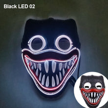 Load image into Gallery viewer, LED Halloween Glowing Mask Led Mask Party Masque Masquerade Masks Neon Maske Light Glow In The Dark Horror Props Party Costume
