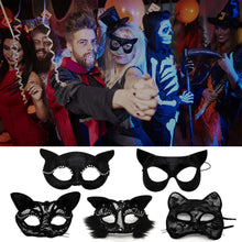 Load image into Gallery viewer, Halloween Cosplay Fox Mask Lace Sexy Eye Mask Animal Mask Half Face Erotic Lace Cat Mask Women Sex Toys For Couple Squid Game
