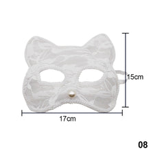 Load image into Gallery viewer, Halloween Cosplay Fox Mask Lace Sexy Eye Mask Animal Mask Half Face Erotic Lace Cat Mask Women Sex Toys For Couple Squid Game
