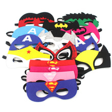 Load image into Gallery viewer, Halloween Superhero Masks Christmas Birthday Party Spiderman Hulk Iron Man Dress Up Costume Cosplay Mask For Kids Children Favor Mystery Gift
