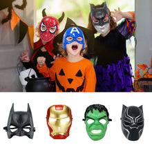 Load image into Gallery viewer, Halloween Superhero Masks Christmas Birthday Party Spiderman Hulk Iron Man Dress Up Costume Cosplay Mask For Kids Children Favor Mystery Gift
