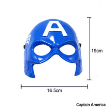 Load image into Gallery viewer, Halloween Superhero Masks Christmas Birthday Party Spiderman Hulk Iron Man Dress Up Costume Cosplay Mask For Kids Children Favor Mystery Gift
