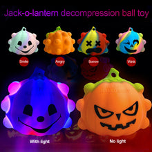 Load image into Gallery viewer, Halloween Pop It Stress Relief Luminous Jack-o-lantern Pumpkin Squeeze Ball Alphabet Learning Educational Toys Spinner Fidget Toy Gift
