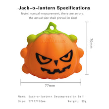 Load image into Gallery viewer, Halloween Pop It Stress Relief Luminous Jack-o-lantern Pumpkin Squeeze Ball Alphabet Learning Educational Toys Spinner Fidget Toy Gift
