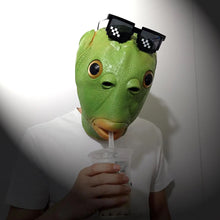 Load image into Gallery viewer, Funny Green Fish Head Mask For Adult Carnival Party Latex Halloween Cosplay Costume Mask Masquerade Cosplay Masks
