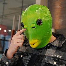 Load image into Gallery viewer, Funny Green Fish Head Mask For Adult Carnival Party Latex Halloween Cosplay Costume Mask Masquerade Cosplay Masks
