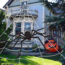 Load image into Gallery viewer, 1Pc 30cm/50cm/60cm/75cm Gaint Plush Black Spider Big Wire Plush Spider For Halloween Party Horror Halloween Atmosphere Decorations
