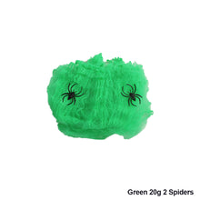 Load image into Gallery viewer, Halloween Scary Party Scene Props White Stretchy Cobweb Spider Web Horror Halloween Decoration For Bar Haunted House
