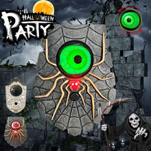 Load image into Gallery viewer, Halloween One-eyed Doorbell Decoration Ghost's Day Glowing Door Hanging Plastic Eyeball Doorbell For Bar Haunted House
