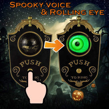 Load image into Gallery viewer, Halloween One-eyed Doorbell Decoration Ghost's Day Glowing Door Hanging Plastic Eyeball Doorbell For Bar Haunted House
