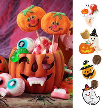 Load image into Gallery viewer, 50PCS Christmas Halloween Candy Package Card Ghost Pumpkin Lollipop Holder Biscuits Decoration Kids Gift Home DIY Supplies
