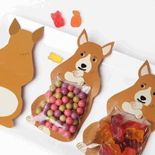 Load image into Gallery viewer, 10pcs/lot Animal Cute Rabbit Raccoon Gift Bags Candy Bags Halloween Birthday Party Cookie Biscuit Bags Bear Candy Box
