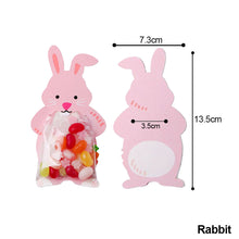 Load image into Gallery viewer, 10pcs/lot Animal Cute Rabbit Raccoon Gift Bags Candy Bags Halloween Birthday Party Cookie Biscuit Bags Bear Candy Box
