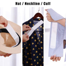 Load image into Gallery viewer, 10pcs/pack Disposable Neck Neckline Sweat-absorbing Stickers Shirt Hat Sweat-proof Stickers for Men Women
