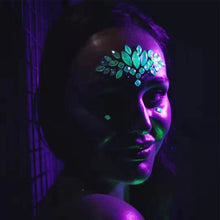 Load image into Gallery viewer, Halloween Luminous Face Drill Stickers Crystal Diamond Eyebrow Drill Stickers Temporary Luminous Face Decoration
