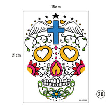 Load image into Gallery viewer, Halloween Face Tattoo Stickers Funny Temporary Face Art Tattoo Stickers Waterproof Sweatproof Tattoo Stickers
