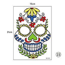 Load image into Gallery viewer, Halloween Face Tattoo Stickers Funny Temporary Face Art Tattoo Stickers Waterproof Sweatproof Tattoo Stickers

