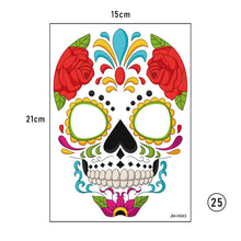 Load image into Gallery viewer, Halloween Face Tattoo Stickers Funny Temporary Face Art Tattoo Stickers Waterproof Sweatproof Tattoo Stickers
