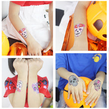 Load image into Gallery viewer, Halloween Skull Face Tattoo Stickers Kids Tattoo Stickers Waterproof Sweatproof Body Art Tattoo Stickers
