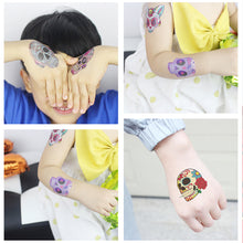 Load image into Gallery viewer, Halloween Skull Face Tattoo Stickers Kids Tattoo Stickers Waterproof Sweatproof Body Art Tattoo Stickers
