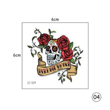 Load image into Gallery viewer, Halloween Skull Face Tattoo Stickers Kids Tattoo Stickers Waterproof Sweatproof Body Art Tattoo Stickers
