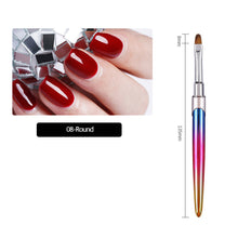 Load image into Gallery viewer, Gradient Acrylic Nail Brush Manicure Gel Brush Nail Art Brush Liquid Powder Carving Gel Brush Liner Drawing Pen Manicure Tools
