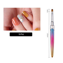 Load image into Gallery viewer, Gradient Acrylic Nail Brush Manicure Gel Brush Nail Art Brush Liquid Powder Carving Gel Brush Liner Drawing Pen Manicure Tools
