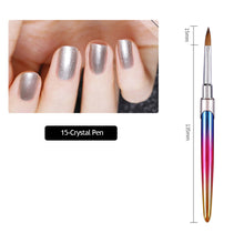 Load image into Gallery viewer, Gradient Acrylic Nail Brush Manicure Gel Brush Nail Art Brush Liquid Powder Carving Gel Brush Liner Drawing Pen Manicure Tools
