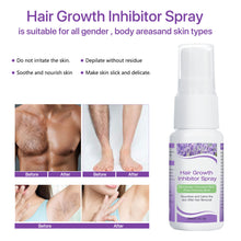Load image into Gallery viewer, Hair Growth Removal Inhibitor Spray Beard Hair Growth Inhibition Legs Body Armpit Painless Facial Stop Hair Depilatory Spary
