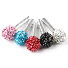 Load image into Gallery viewer, 2Pcs Car Door Pin Lock Knob Pull Pins Diamond Bling Aluminum Alloy Door Handle Security Door Latch Lock Pin Accessories
