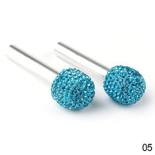 Load image into Gallery viewer, 2Pcs Car Door Pin Lock Knob Pull Pins Diamond Bling Aluminum Alloy Door Handle Security Door Latch Lock Pin Accessories
