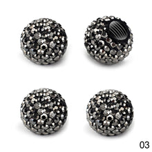 Load image into Gallery viewer, 4Pcs Universal Car Tire Valve Caps Crystal Diamond Bling Rhinestone Shining Dustproof Valve Stem Caps Accessories
