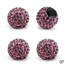 Load image into Gallery viewer, 4Pcs Universal Car Tire Valve Caps Crystal Diamond Bling Rhinestone Shining Dustproof Valve Stem Caps Accessories
