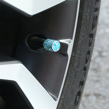Load image into Gallery viewer, 4Pcs Long Style Diamond Shining Car Wheel Tyre Stem Air Caps Crown Dustproof Rhinestone Tire Valve Caps Auto
