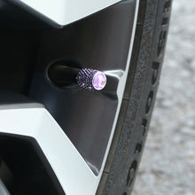 Load image into Gallery viewer, 4Pcs Long Style Diamond Shining Car Wheel Tyre Stem Air Caps Crown Dustproof Rhinestone Tire Valve Caps Auto
