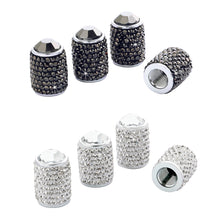 Load image into Gallery viewer, 4Pcs Long Style Diamond Shining Car Wheel Tyre Stem Air Caps Crown Dustproof Rhinestone Tire Valve Caps Auto
