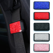Load image into Gallery viewer, 1Pc Universal Car Seat Belt Clip Adjustable Seat Belts Stopper Buckle Diamond Rhinestone Vehicle Safety Belt Clamp Accessories
