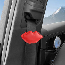 Load image into Gallery viewer, Universal Car Seat Belt Clip Adjustable Seat Belts Stopper Buckle PU Leather Mouth Style Vehicle Safety Belt Clamp Accessories
