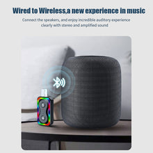 Load image into Gallery viewer, Q1 2-in-1 Bluetooth Receiver Transmitter 3.5mm Audio Aux Wireless Driver-free Amplifier Audio Adapter
